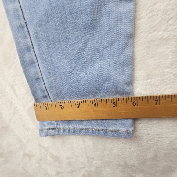 Abercrombie & Fitch Jeans 25W 31L Women's Light Blue Denim Straight Leg relaxed - Picture 7 of 11